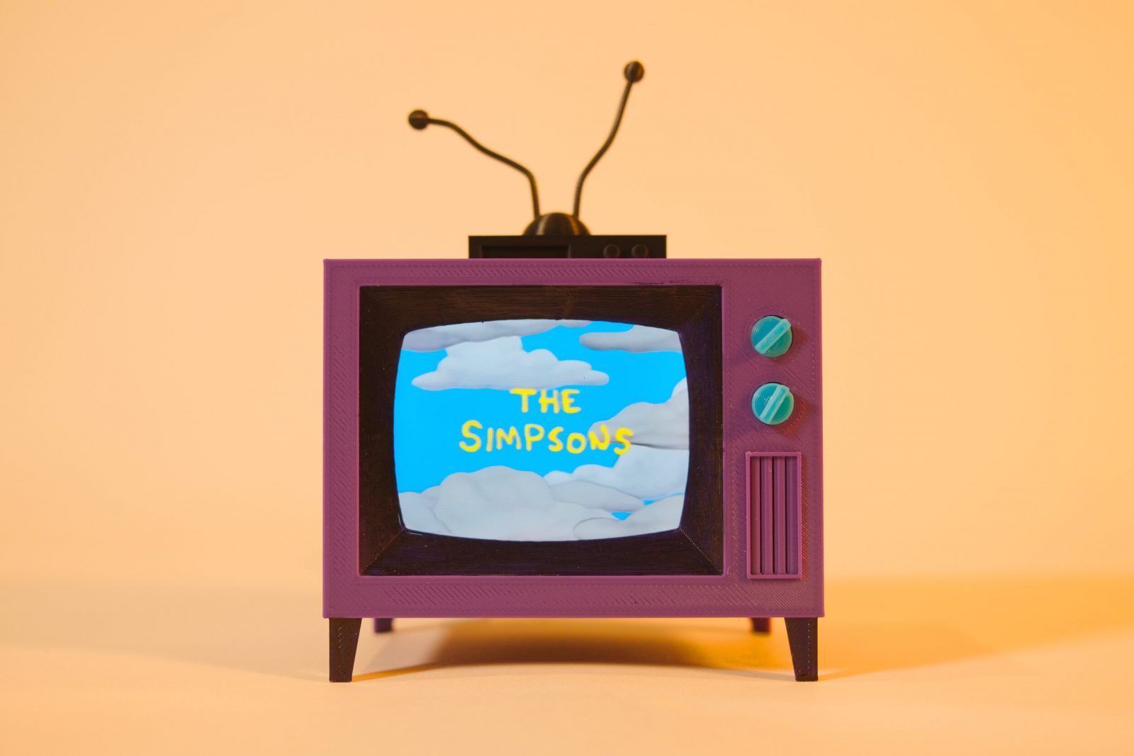 Televisor de los Simpsons impreso en 3D