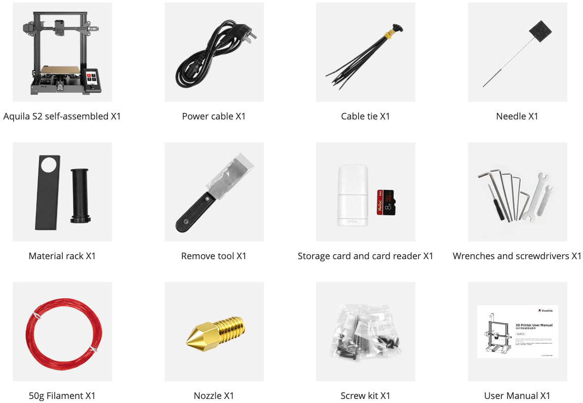 Voxelab Aquila S2 Maker soul 3DWork
